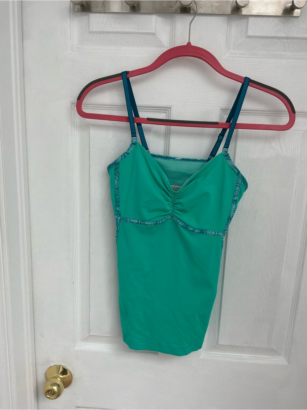 lululemon athletica Teal Green Tank with Dark Teal Straps
